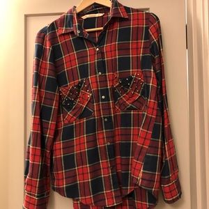 Plaid button up